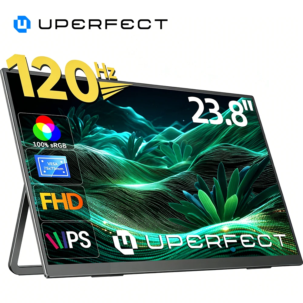 Image of UPERFECT UMax23 Desktop 23,8" Monitor 1080P Computerbildschirm mit Standfuß 100Hz für Laptop PC Mac PS5/4 XBOX Switch Steam Decks