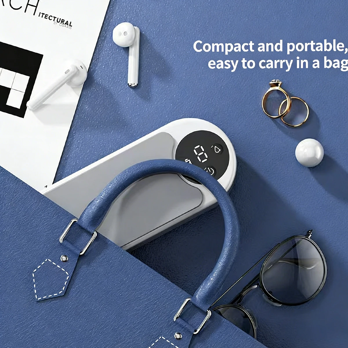Portable Household Cleaning Machine, Ultrasonic glasses cleaning machine,450ml Clean Pod,Jewelry Cleaner Machine for RingGlasse view 6