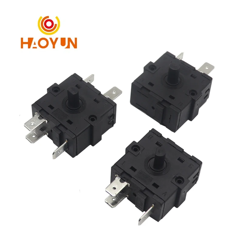 Electric Room Heater Position 2Pin 3Pin 5Pin Rotary Switch Selector AC 250V 16A Radiator