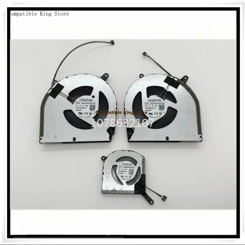 d+New Original Laptop Cooling CPU+GPU Fan for Mechanical Revolution Shining World Canglong 16 Ultra Fan Cooling RTX5080/90 DC5V