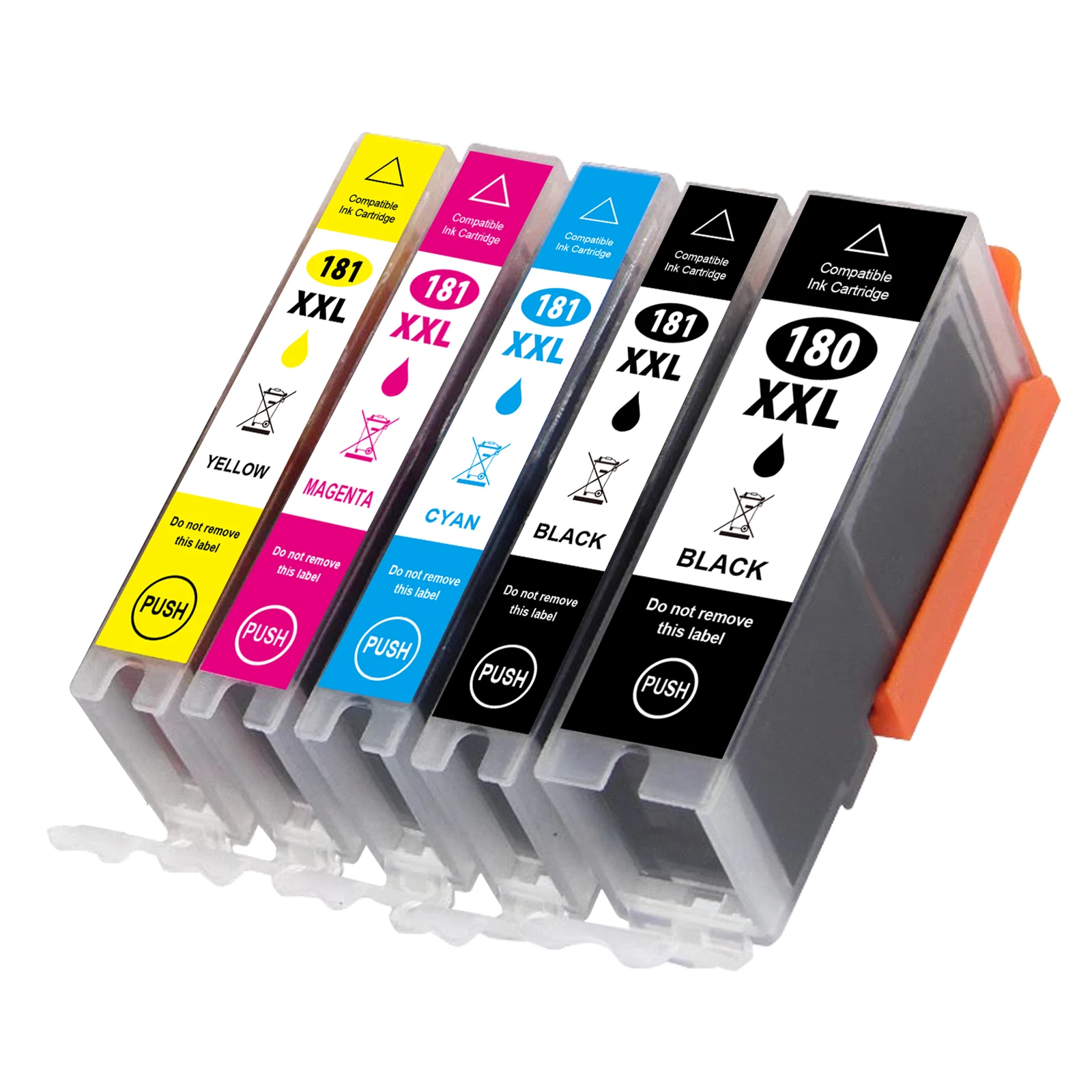 

Сменные картриджи, совместимые с чернилами для Canon 181 180 PGI-180XXL CLI-181XXL для использования для PIXMA TS6110