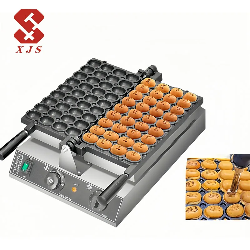 220V/110V Commercial Non-Stick Egg-Shaped Waffle Maker Hot Sale Factory Price Ball Spherical Machine