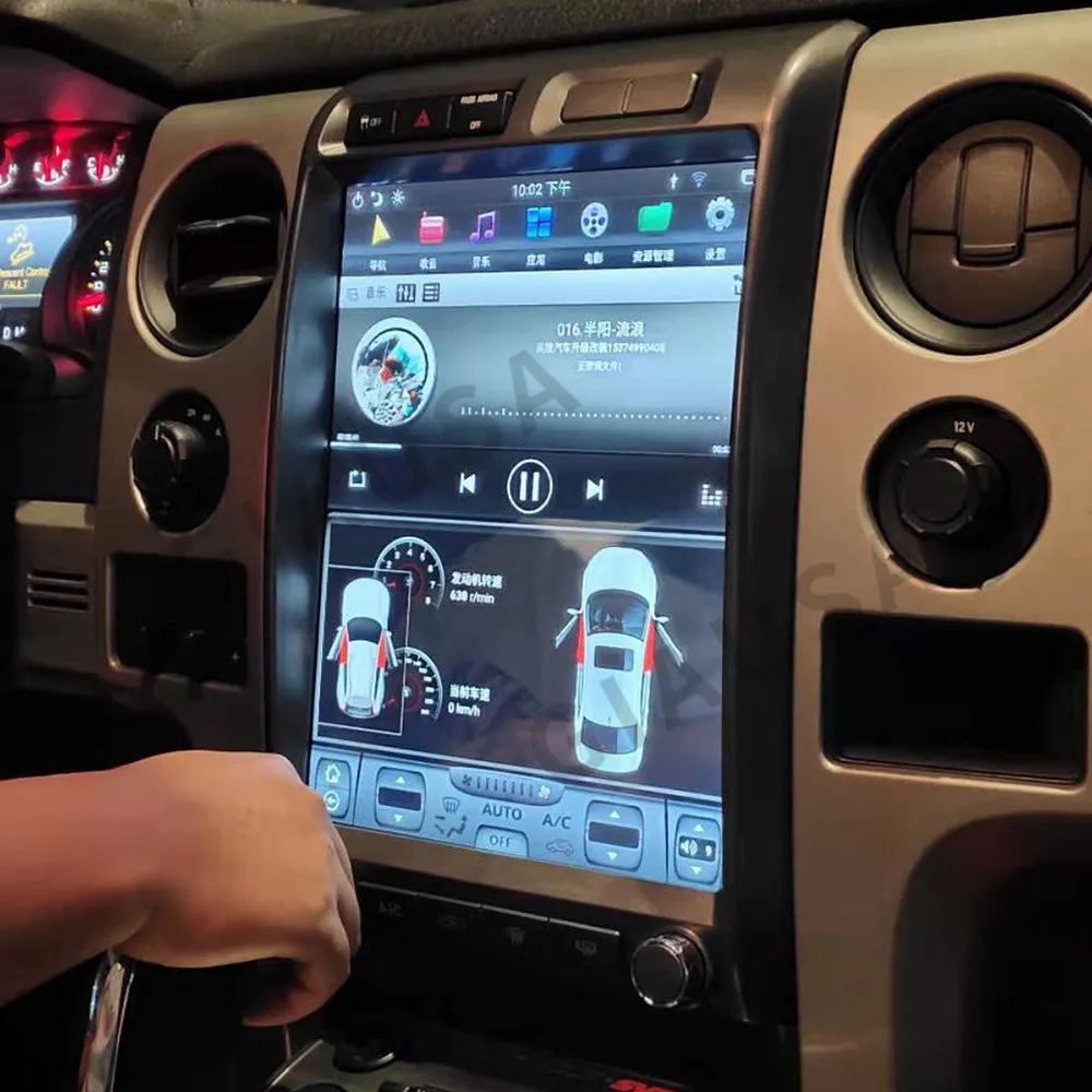 Dla Ford F150 F-150 2009-2014 Samochodowy inteligentny system samochodowy Ekran Android Wyświetlacz Carplay Stereo Akcesoria Radio