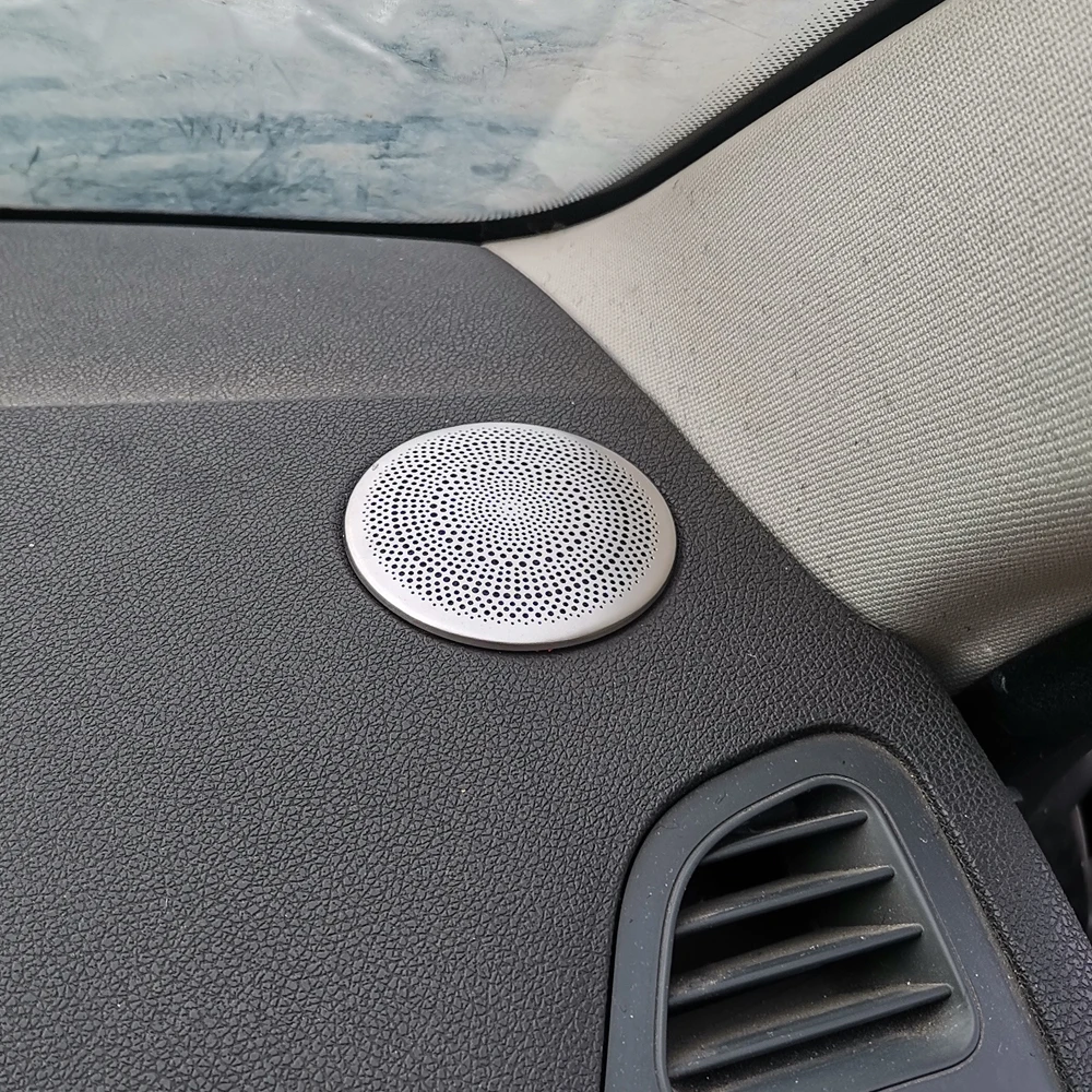 

For Renault Laguna Stainless Steel Interior Speakerl Net Round Protective Cover Ring Strong 2008-2012