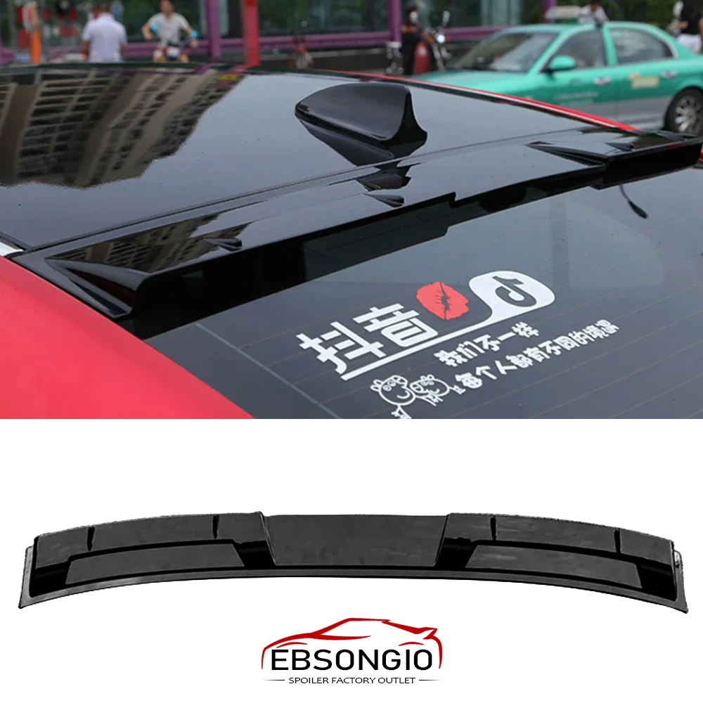 Für Mazda 3 Axela Dachspoiler 2014 - 2023 ABS-Material Carbon-Look Heckscheiben-Flügel Zubehör Karosserie-Kit