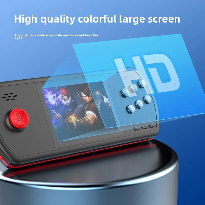 D22 ปาล์มเครื่องอาเขตคอนโซลเกมมือถือหน้าจอ 3.5 นิ้วBuild-in 1000 + เกมสนับสนุนจับเชื่อมต่อเอาต์พุตทีวีเครื่องเล่นวิดีโอ