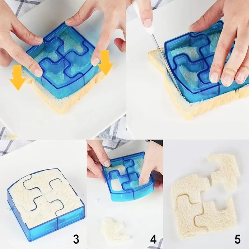 FAIS DU Lunch DIY Sandwiches Cutter Mould Food Cutting Die Bread Biscuits Mold Gift Kids Lunch Maker Cute Shape