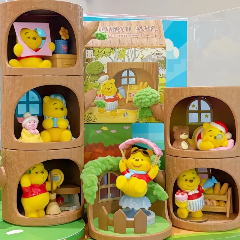 

TOPTOY Disney Винни Пух, серия «Дом на дереве», слепая коробка, милое украшение для рабочего стола, подарок на день рождения для девочек, сюрприз, загадочная коробка