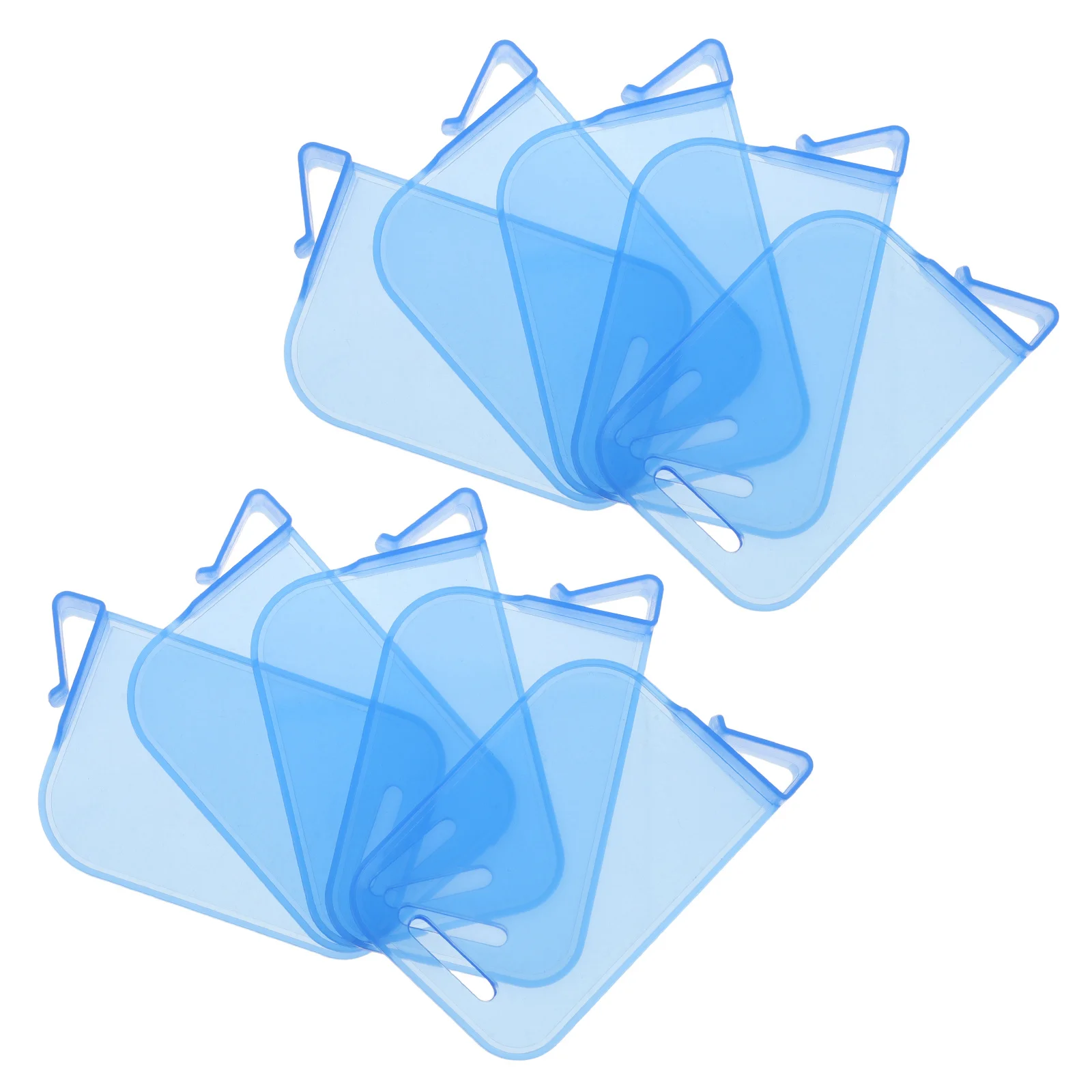 10 قطع من مشابك فواصل البطاقات القابلة للتعديل، حاجز بلاستيكي أزرق قابل لإعادة الاستخدام لتنظيم صندوق بطاقات التداول، حل تخزين مدمج