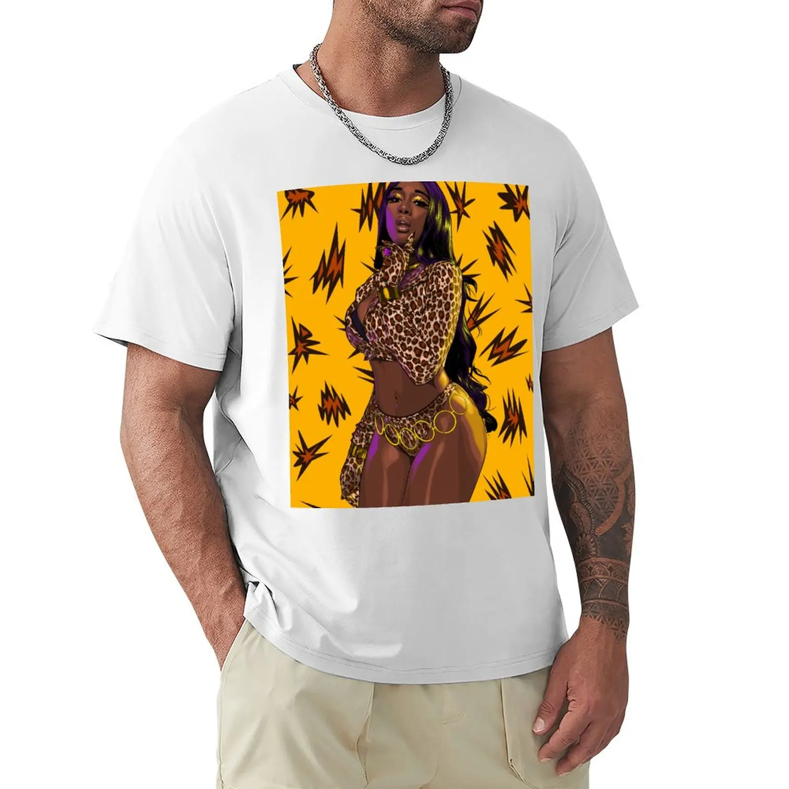 Megan Thee Stallion T-shirt hippie clothes new edition aesthetic clothes tees Men's t shirts