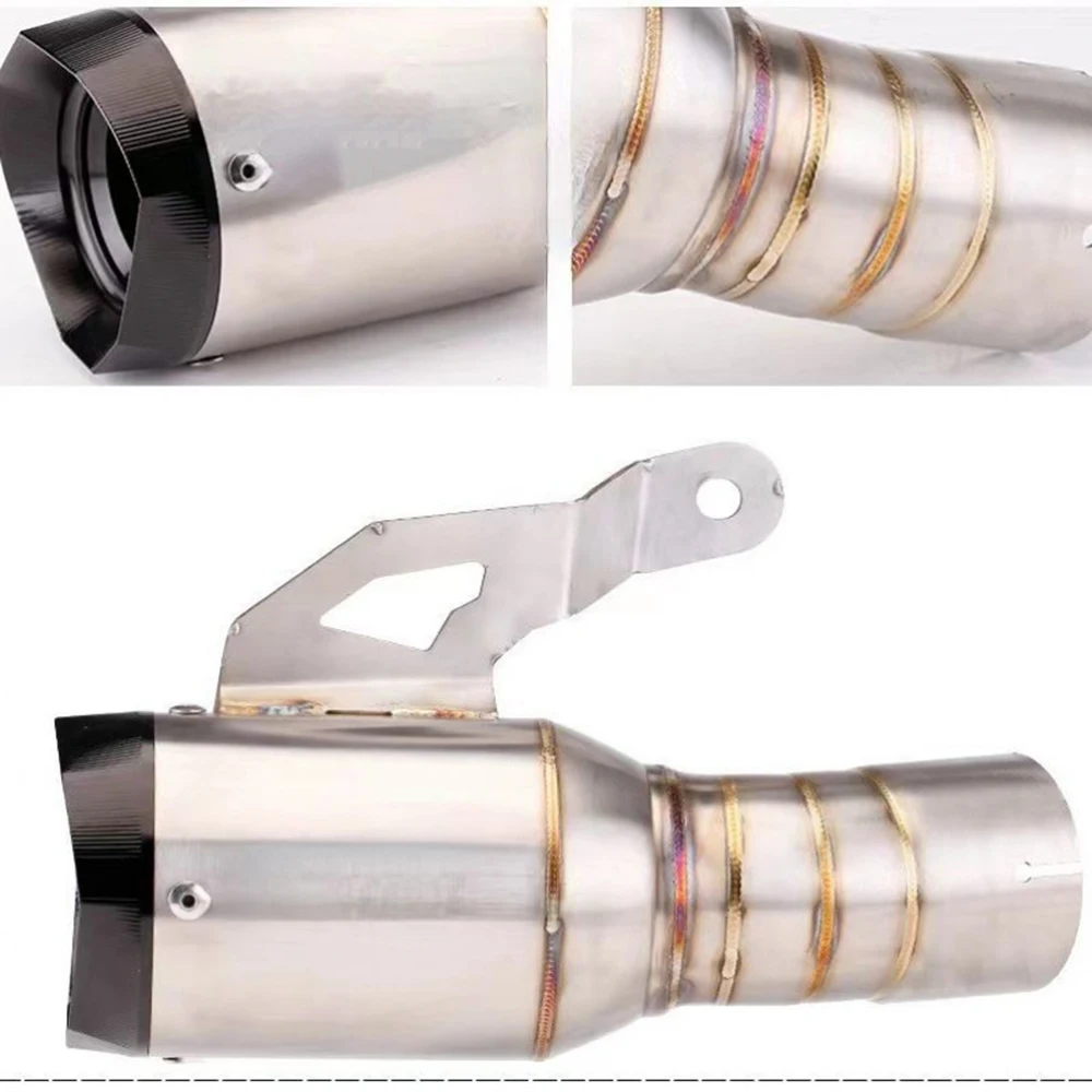 

Slip On Motorcycle GP Exhaust Escape Systems Motocross Racing Muffler Link Pipe Stainless Steel For BMW S1000RR 2020 2021