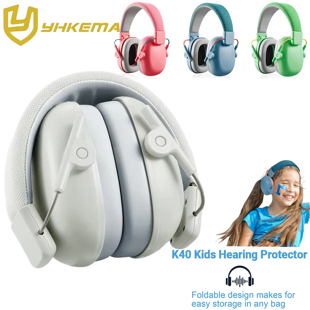 Noise-Reducing Headphones for Kids Hearing Protection Earmuffs for Children Ages 3-16 Adjustable NRR 25dB Safety Ear Muffs