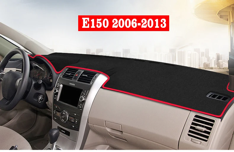 Auto Dashboard Abdeckung Dash Anti-Uv-Matte Für Toyota Corolla E180 E150 2006 2007 2008 2009 2010 2012 2013 2014 2015 2016 2017 2018 – Detail 2