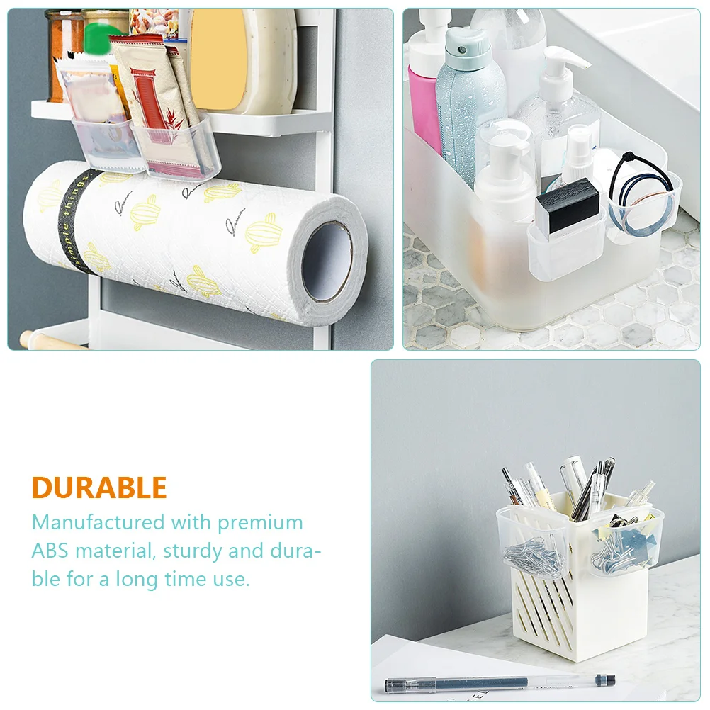 

4 Pcs Fridge Organiser Storage Box Containers Refrigerator Side Door Bins Condiments