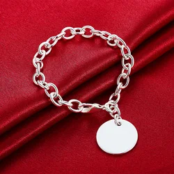 Fashion 925 Sterling Silver Round Brand Friendship Bracelets For Women Luxury Quality Jewelry For Women