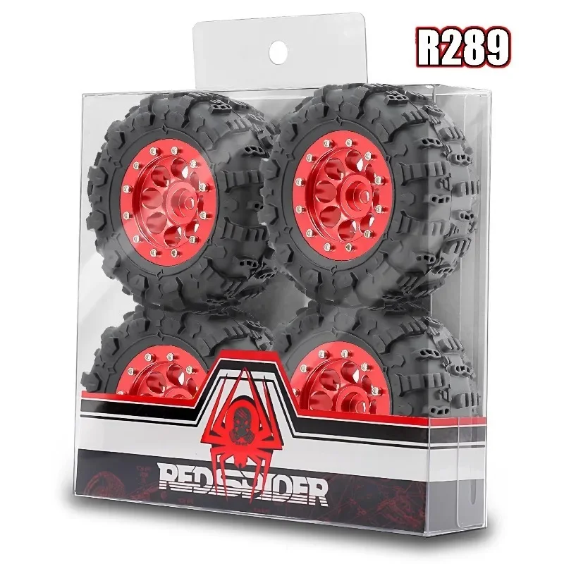 Set di ruote Beadlock in alluminio da 1,3" e pneumatici per terreno di fango per aggiornamenti 1/24 RC Crawlers Ascent UDIRC UCX24