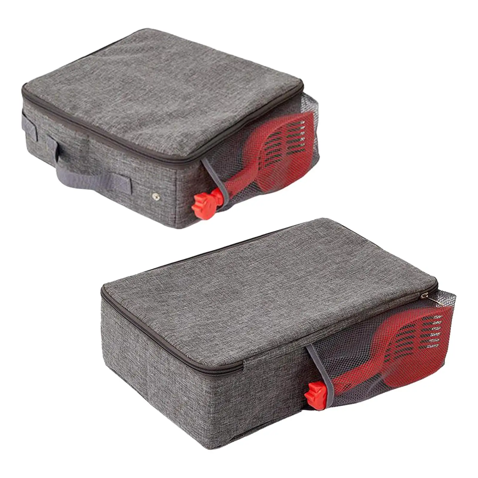 Foldable Cat Litter Box for Travel with Scoop Leakproof with Zipped Lid Lightweight Cat Toilet for Road Car Trip Outside Hotel