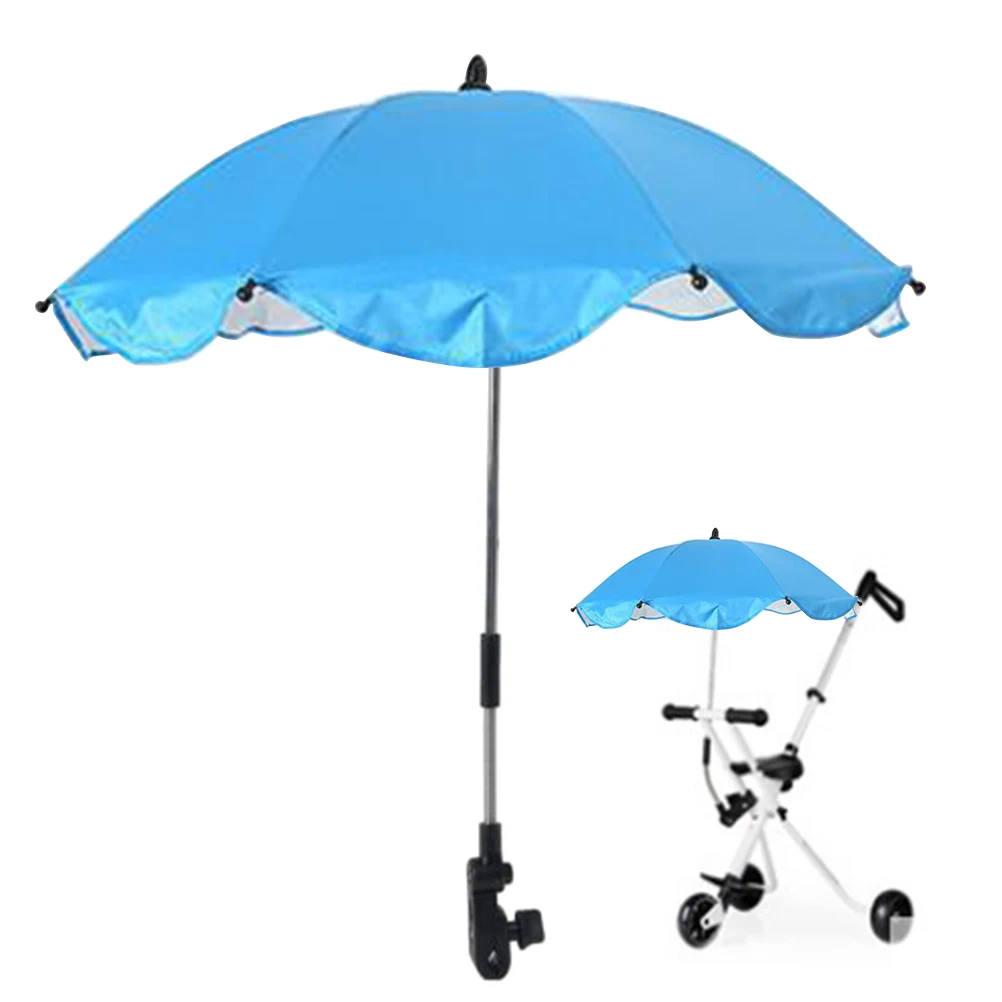 

Baby Stroller Umbrella Sun Protection Adjustable Clip for Prams Buggies Outdoor Tables Walker Chairs UV Sunshade Cover