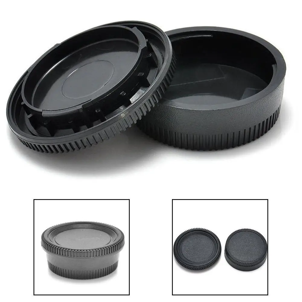Plastic Digital Film Camera Cover Rear Lens Body Cap Camera Cover Set  For Nikon D810 D750 D5600 Camera Lens Accessories