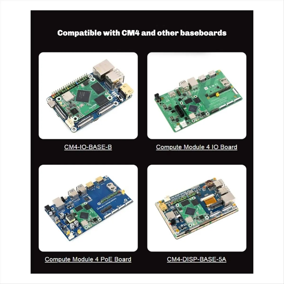 #77C Computer Accessories,Rockchip RK3566 Quad-Core Processor, for Raspberry Pi CM4 (Green)