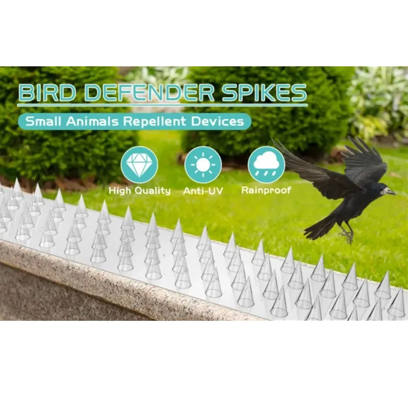 10/20/30Pcs Spikes Repeller Katze Kunststoff Vogel Repellent 10/20/24Pcs Spikes Repeller katze Kunststoff Vogel Repel PVC Transparent – Detail 8