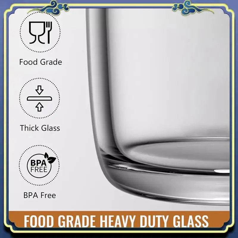A56P-Cold Brew Coffee Pitcher Mason Jar 64Oz, Durable Thick Glass Cold Brew Pitcher Flip Cap Spout Lid With Handle