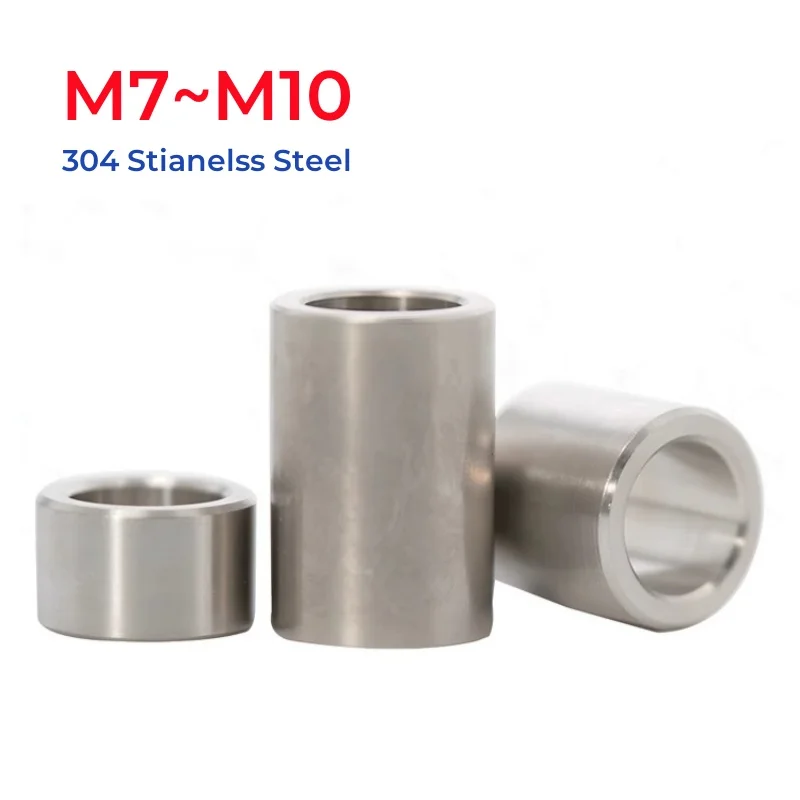 M7 M8 M9 M10 304 Stianless Steel Bushing Lengthen Washer Sleeve Unthreaded Hollow Casing Round Column Joint