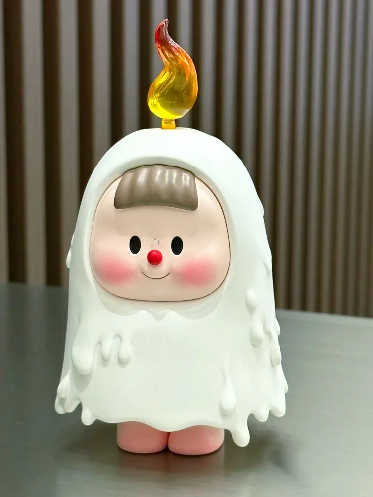 DUODUO Sister Ghost Doll Cute White Candle Figure Toys Halloween Puppet Designer Toys Special Gift Decoration Gift