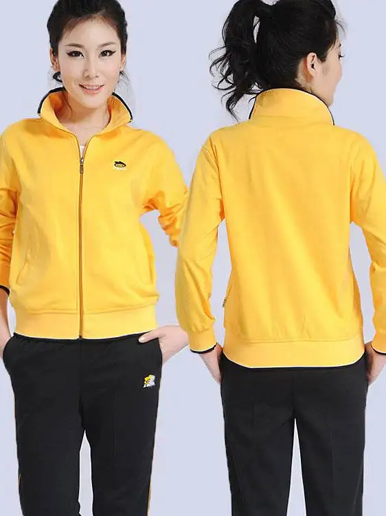 

Повседневный комплект из чистого хлопка, женский комплект из двух предметов, весенне-осенняя новая модная утягивающая спортивная одежда среднего возраста и ли