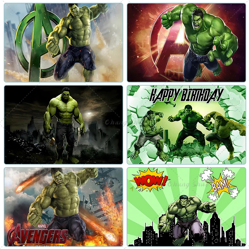 Marvel Hulk Jack Tema Sfondo Banner di stoffa Puntelli Bambini Ragazzo Festa di compleanno Baby Shower Decorazione Forniture Fotografia