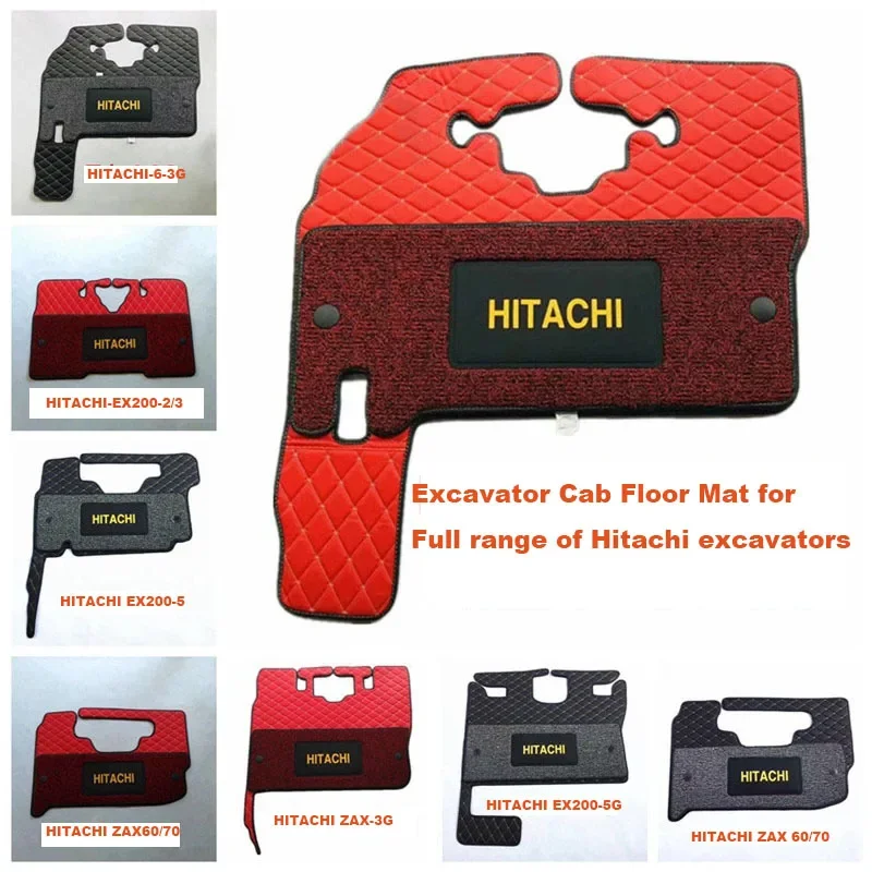 For Hitachi Zax60 70 Ex200-2-3 Ex200-5 200-3efi 200-6-3g 130 200 490-5g-5a Excavator Cab Floor Mat