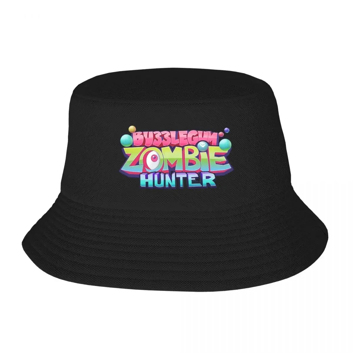 Bubblegum Zombie Hunter Logo Bucket Hat Panama For Kids Bob Hats Autumn Fisherman Hats Summer Beach Fishing Unisex Caps