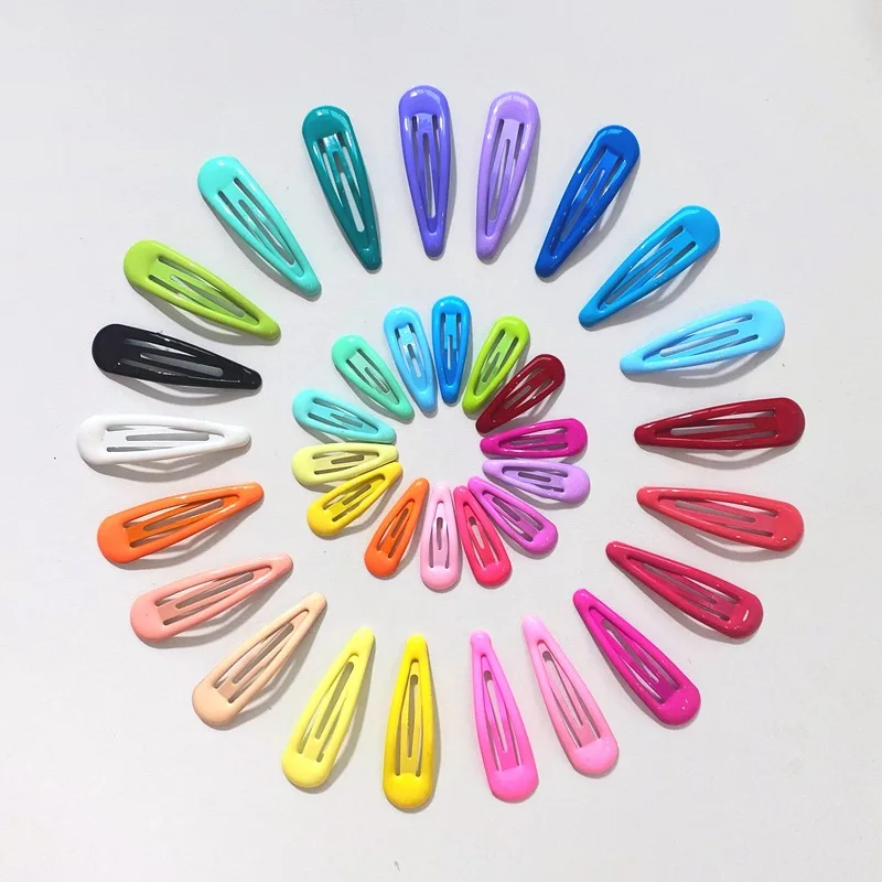 

3cm5cm candy color bb clip roll paint drop clip children's hair clip side clip hair clip diy bottom clip