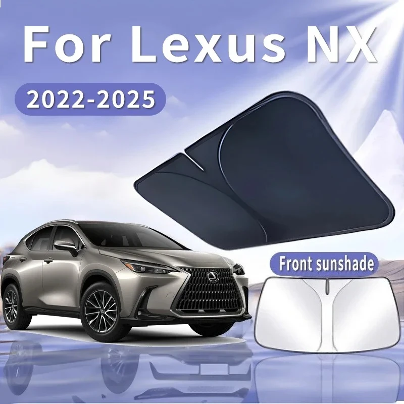 Car Sun Visor For Lexus NX AZ20 2022 2023 2024 2025 Front Windshield Sunshade Heat Insulation Summer Cooling Auto Accessories