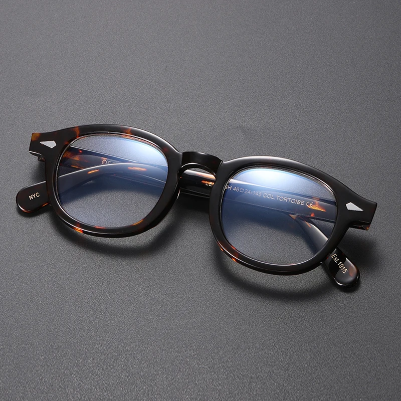 Johnny Depp Anti Blaues Licht Brillen Männer Lemtosh Gläser Frauen Computer Brille Luxus Marke Vintage Acetat Rahmen – Detail 14