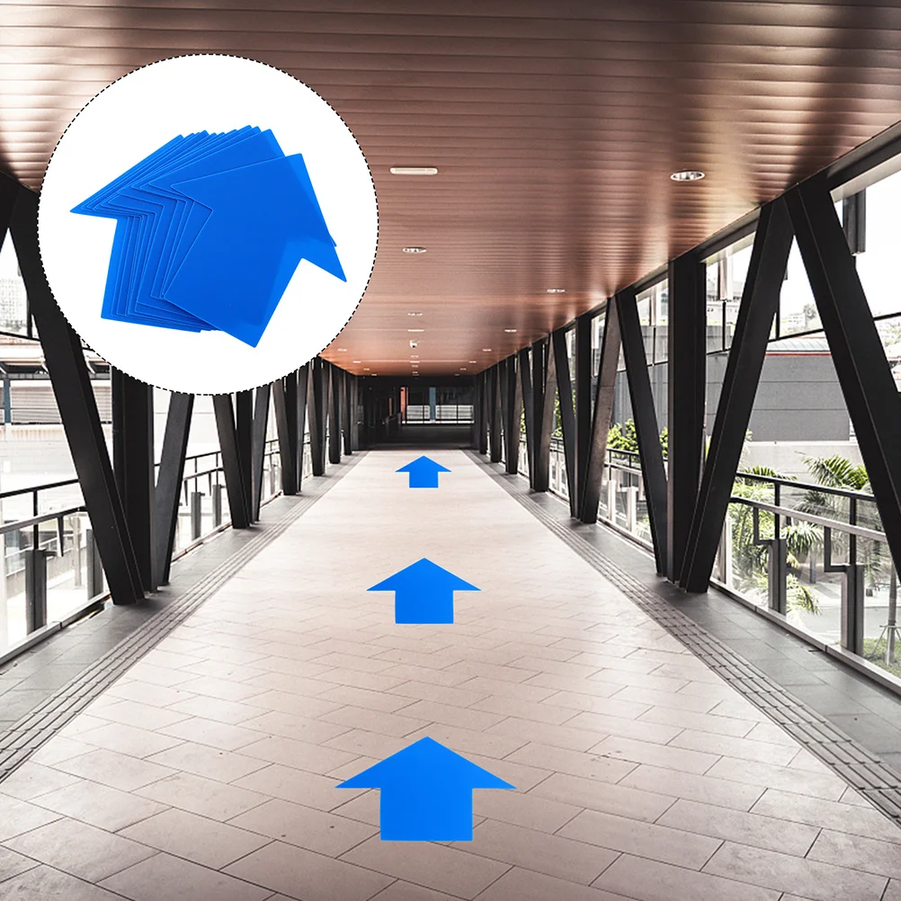 50 قطعة ملصقات أرضية علامة اتجاهية شارات مقاومة للماء للأشعة فوق البنفسجية لسهام توجيه المرور الداخلي والخارجي