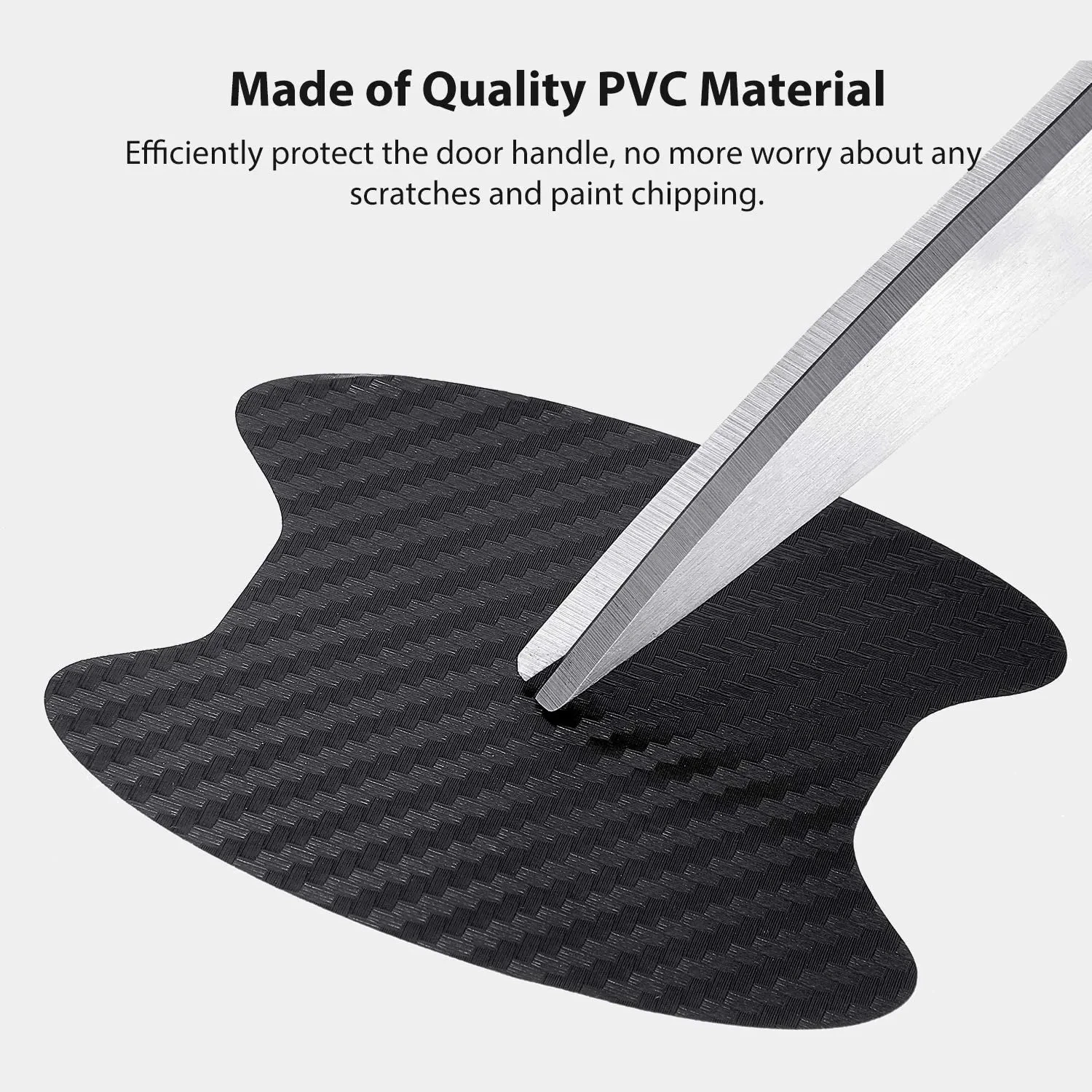 4Pcs/Set Car Door Sticker Carbon Fiber Scratches Resistant Cover Auto Handle Protection Film Exterior Styling Accessories