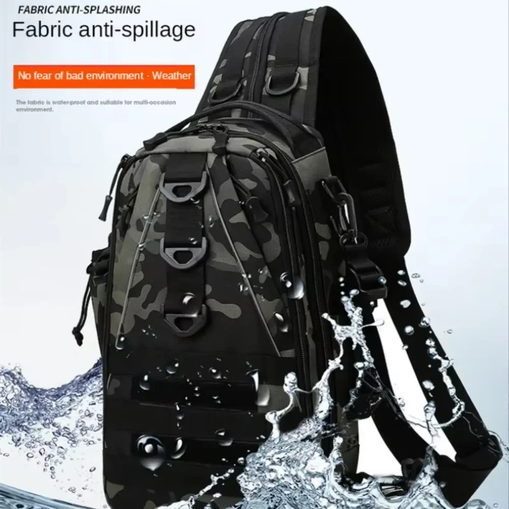New Fishing Bag Folding Shoulder Chest Bag Large Capacity Outdoor Fishing Tackle Backpack Tackle Storage Travel Carry Bags