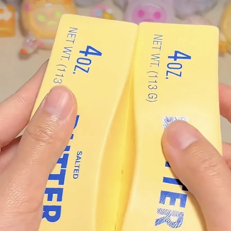 Butter Stick Squeeze Toy Slow Rising Squishy Butter Bar Brick Adults Fidget Toy Anti Stress Release Hand Relax Gift Toy