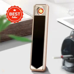 New USB Rechargeable Series Flameless Lighter Windproof Creative Mini Electronic Cigarette Lighter Outdoor Portable