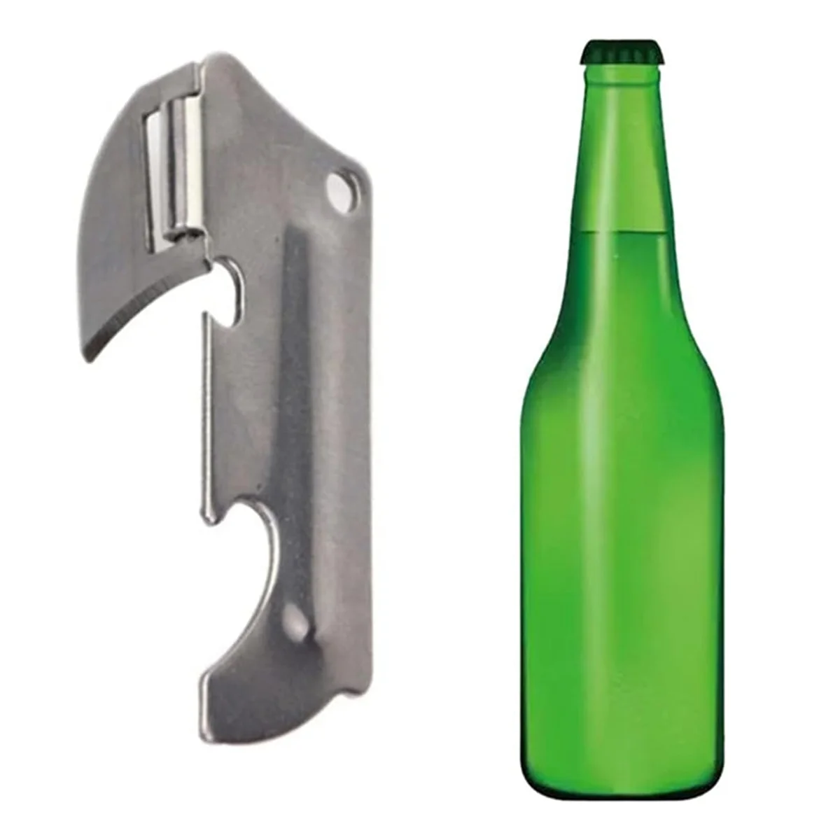 Polished Stainless Steel Can Opener Foldable Easy and Manual Strong Practicality for Drinks Wine Foldable Can Opener