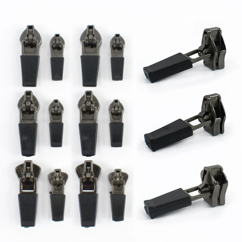

10-100Pcs 3# 5# Nylon/Resin Zipper Sliders Reverse Zippers Puller Waterproof Zip Head for Clothes Sewing Zips Repair Accessories