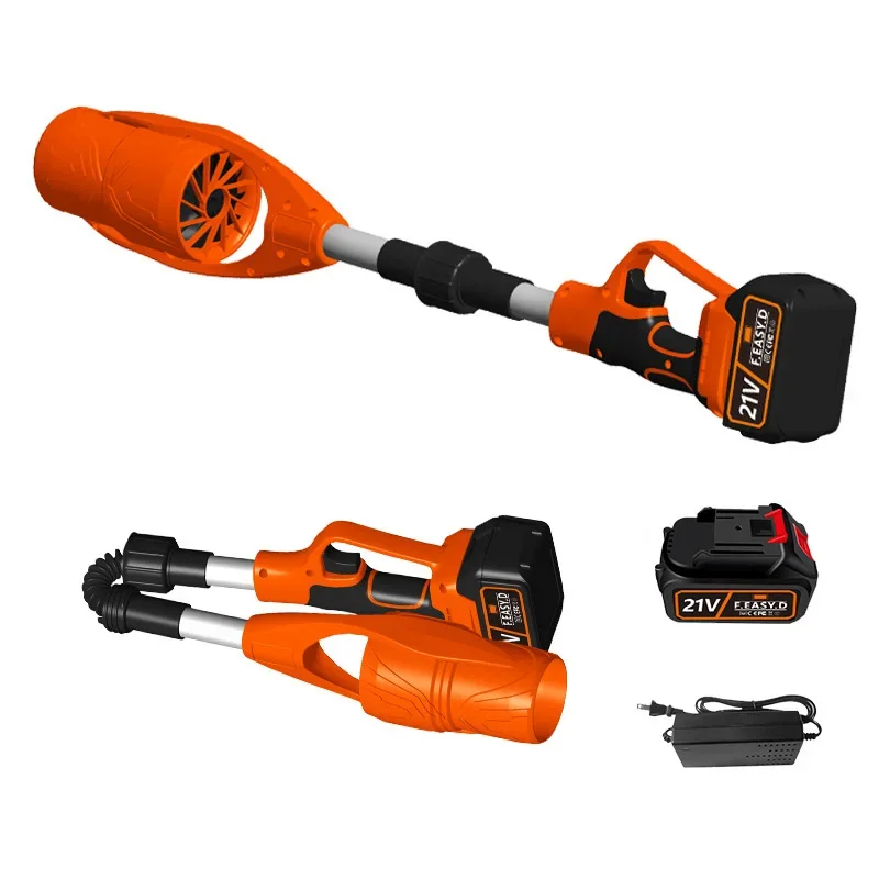 Foldable Snow Blower Handheld Lithium Battery Blower Cordless High Powe Blowers Multifunctional Outdoor Garden Leaf Blowers