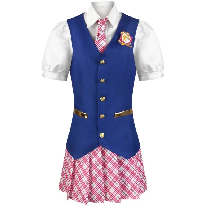

Movie Barbiee Cosplay Costume Princess Academy Uniforms Delancy Dress Outfits for Stage Performances Halloween Carnival Party