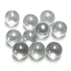 20pcs Glass Balls 10/14/16mm Clear Solid Marble for Slingshot Shooting & Marble Track Traditional Marbles Games Pinball Machine
