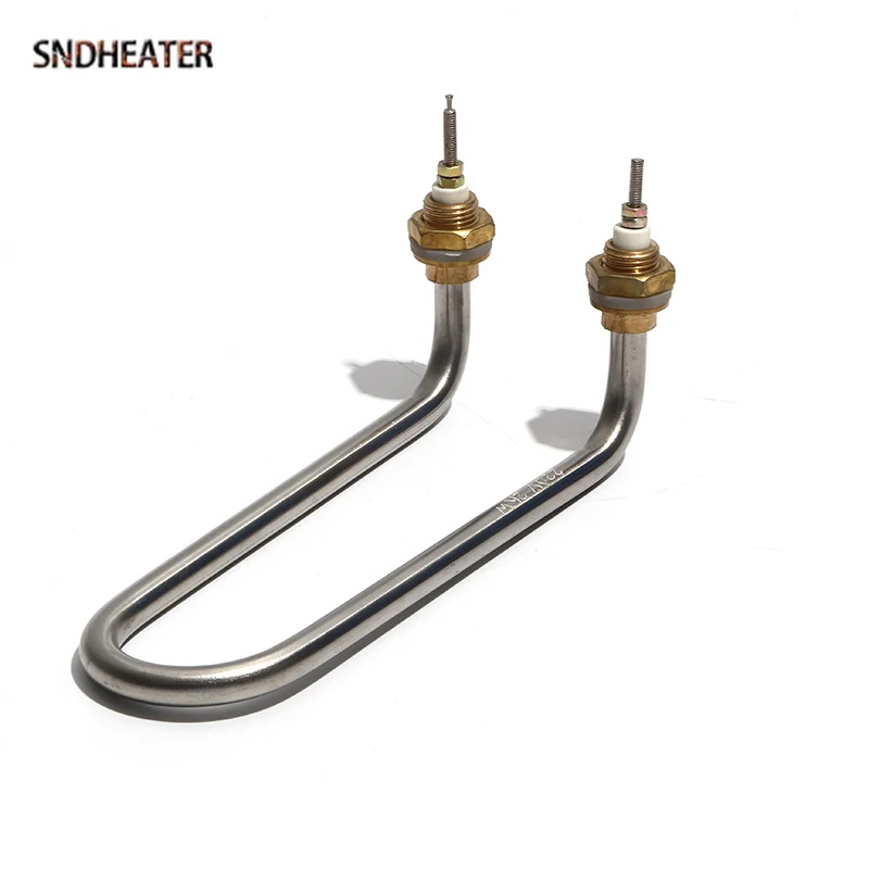 SNDHEATER 110V/220V/380V U Bend Water Heating Element M16 Copper Thread Heater Fitting 1KW 1.5KW 2KW 3KW 180mm 190mm 200mm 230mm