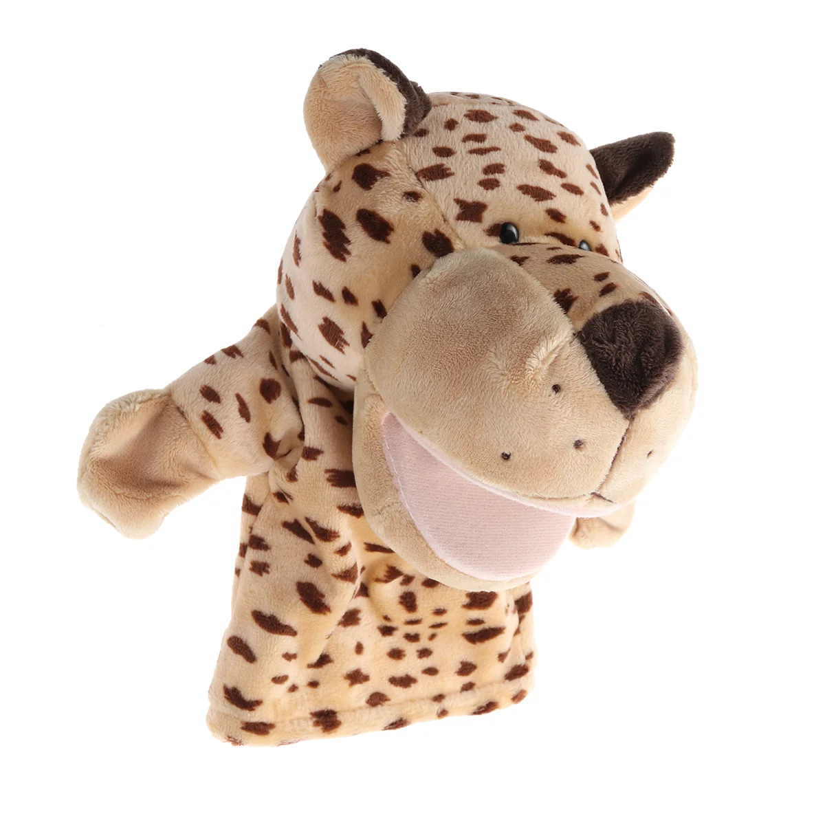 Fantoche de elefante fantoches leopardo recheado educacional para crianças jogo interativo fantoches elefante