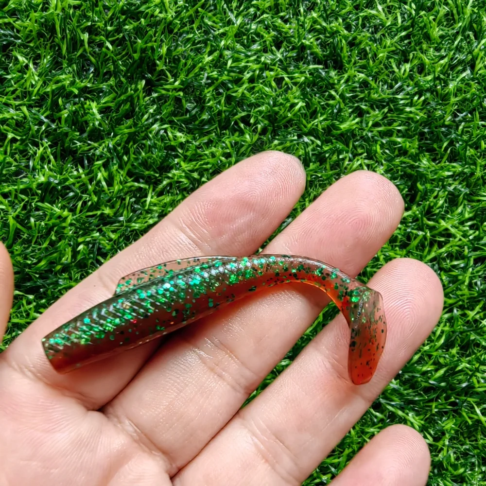 Cebo suave Swimbait silicona cola paleta – Señuelo pesca - imagen 4