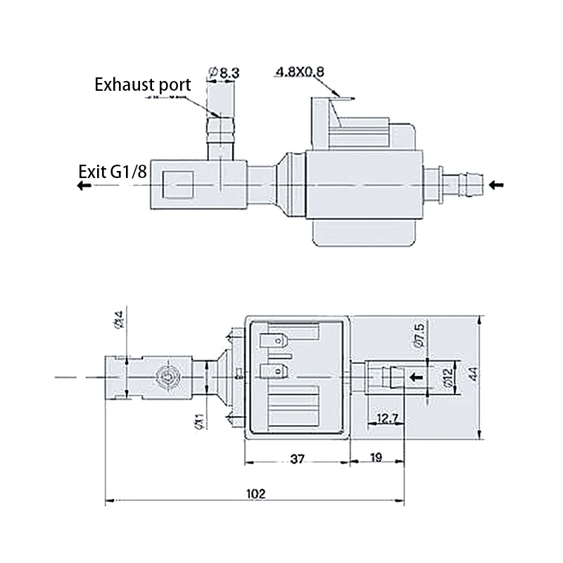 Coffee machine electromagnetic pump JYPC-3C electric small ep5 pumping pump Jiayin steam self-priming pump 220v electromagnetic