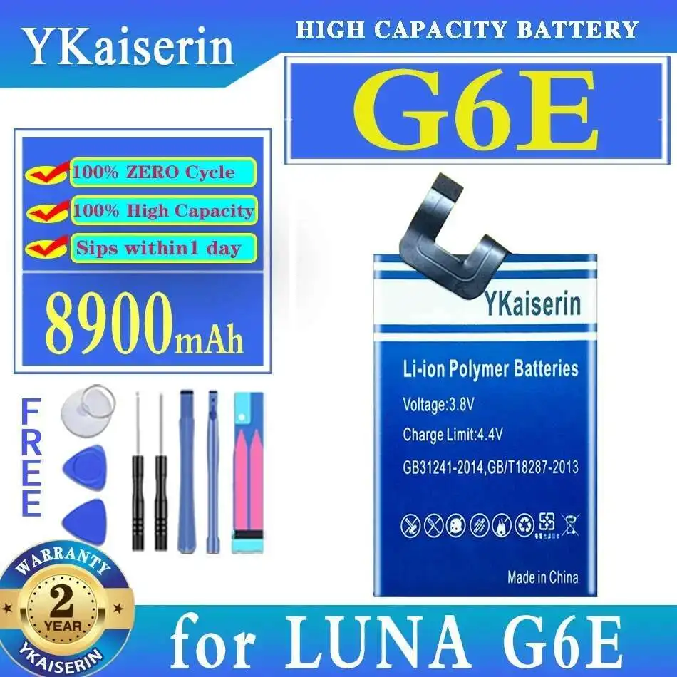 

For Luna G6E 8900Mah High Compatibility Reliable Replacement Mobile Phone Battery